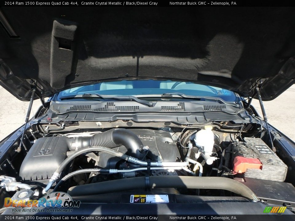 2014 Ram 1500 Express Quad Cab 4x4 Granite Crystal Metallic / Black/Diesel Gray Photo #2