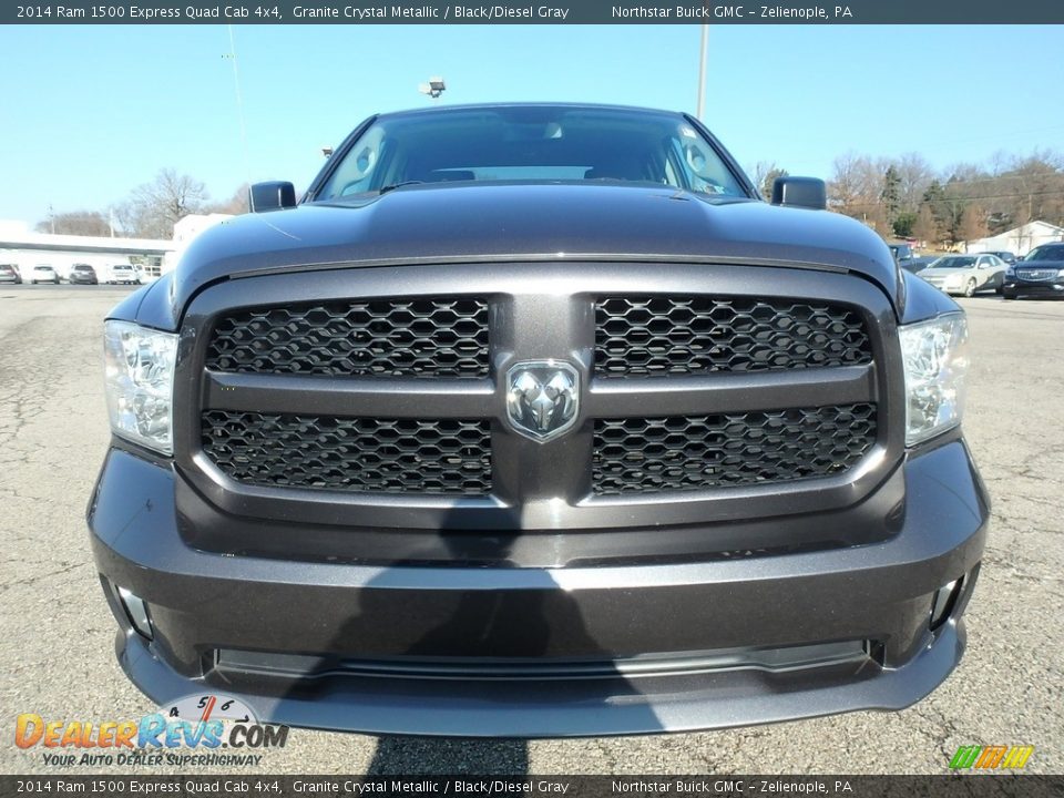 2014 Ram 1500 Express Quad Cab 4x4 Granite Crystal Metallic / Black/Diesel Gray Photo #3