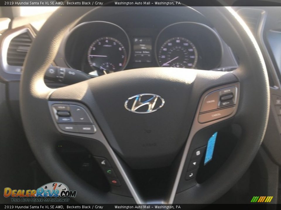 2019 Hyundai Santa Fe XL SE AWD Becketts Black / Gray Photo #20