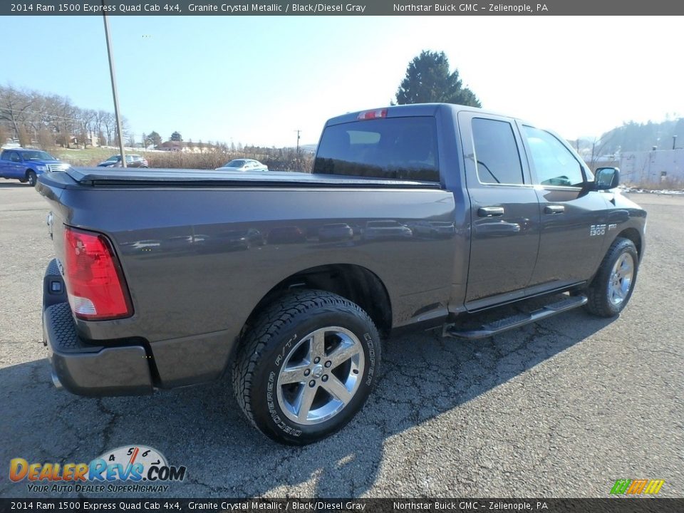 2014 Ram 1500 Express Quad Cab 4x4 Granite Crystal Metallic / Black/Diesel Gray Photo #10