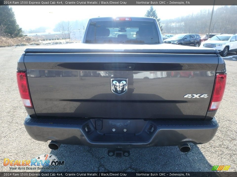 2014 Ram 1500 Express Quad Cab 4x4 Granite Crystal Metallic / Black/Diesel Gray Photo #11