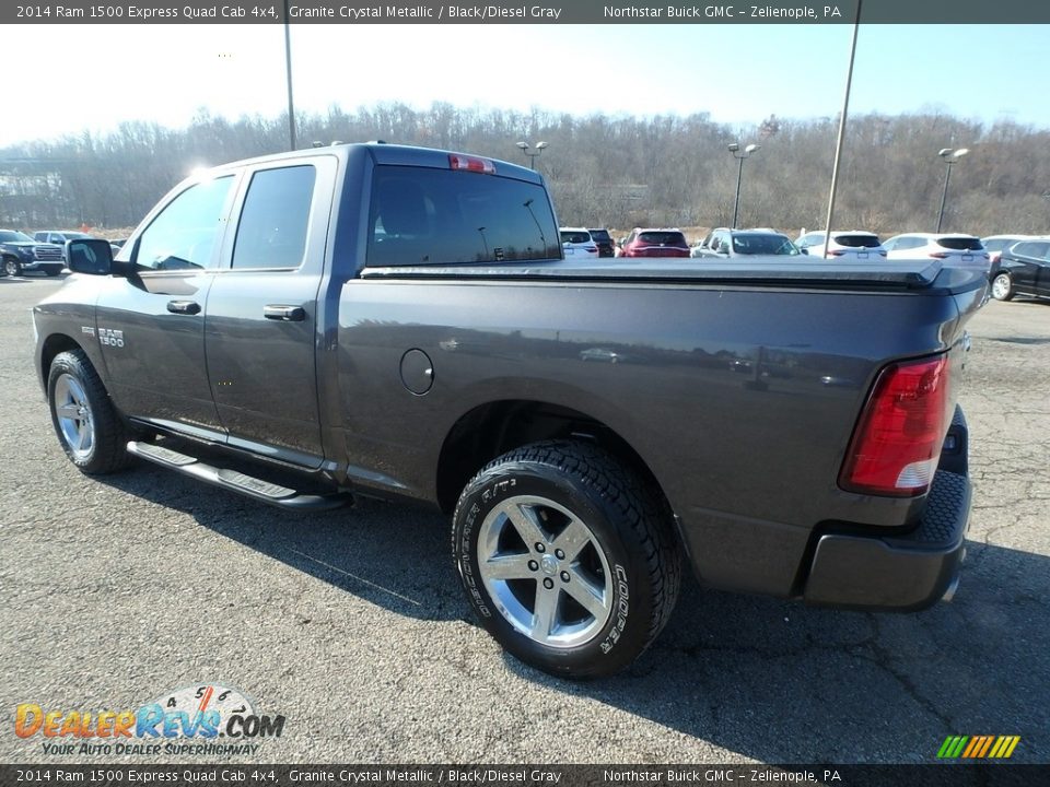 2014 Ram 1500 Express Quad Cab 4x4 Granite Crystal Metallic / Black/Diesel Gray Photo #12