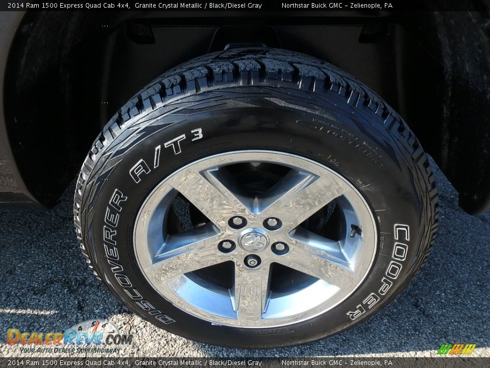 2014 Ram 1500 Express Quad Cab 4x4 Granite Crystal Metallic / Black/Diesel Gray Photo #14