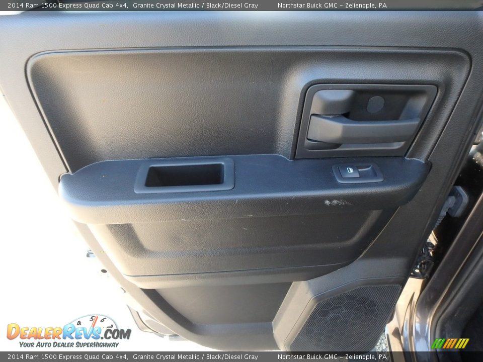 2014 Ram 1500 Express Quad Cab 4x4 Granite Crystal Metallic / Black/Diesel Gray Photo #18