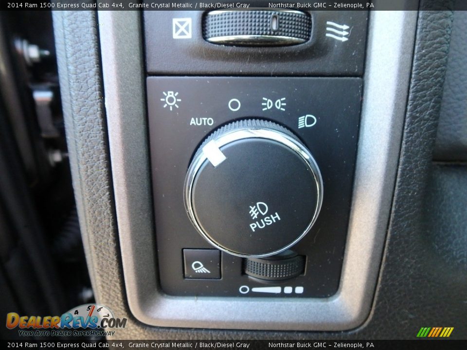 2014 Ram 1500 Express Quad Cab 4x4 Granite Crystal Metallic / Black/Diesel Gray Photo #21