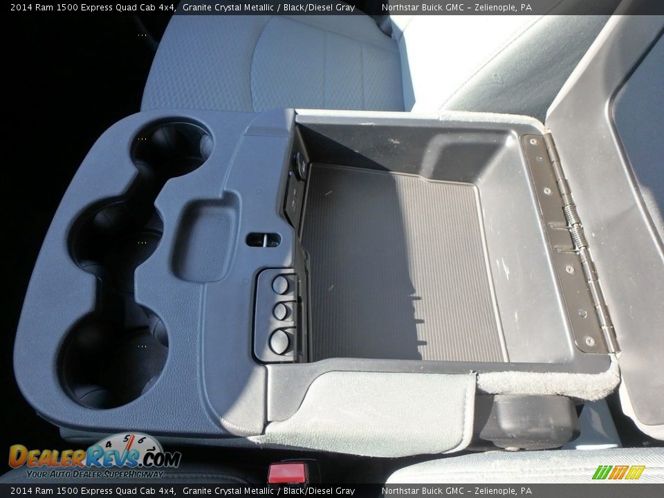 2014 Ram 1500 Express Quad Cab 4x4 Granite Crystal Metallic / Black/Diesel Gray Photo #25