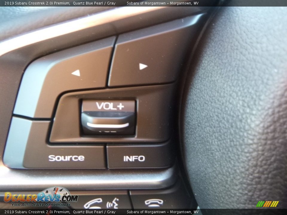 2019 Subaru Crosstrek 2.0i Premium Quartz Blue Pearl / Gray Photo #18