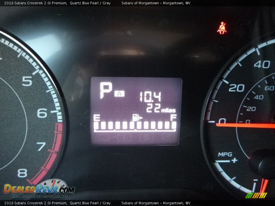 2019 Subaru Crosstrek 2.0i Premium Quartz Blue Pearl / Gray Photo #19