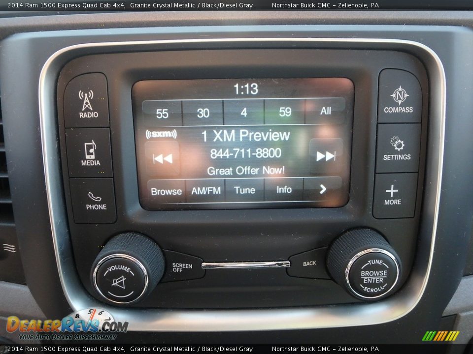 2014 Ram 1500 Express Quad Cab 4x4 Granite Crystal Metallic / Black/Diesel Gray Photo #28