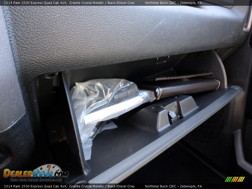 2014 Ram 1500 Express Quad Cab 4x4 Granite Crystal Metallic / Black/Diesel Gray Photo #30
