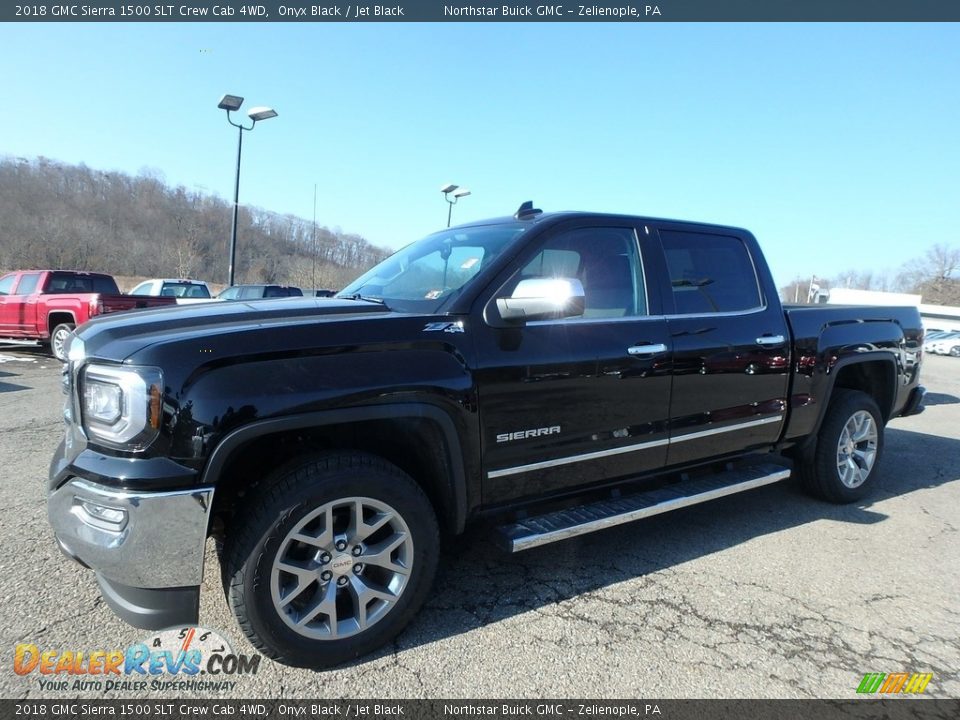 2018 GMC Sierra 1500 SLT Crew Cab 4WD Onyx Black / Jet Black Photo #1