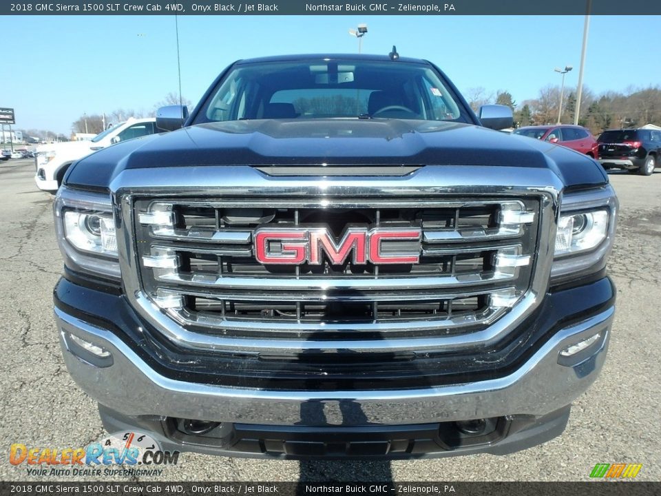 2018 GMC Sierra 1500 SLT Crew Cab 4WD Onyx Black / Jet Black Photo #2