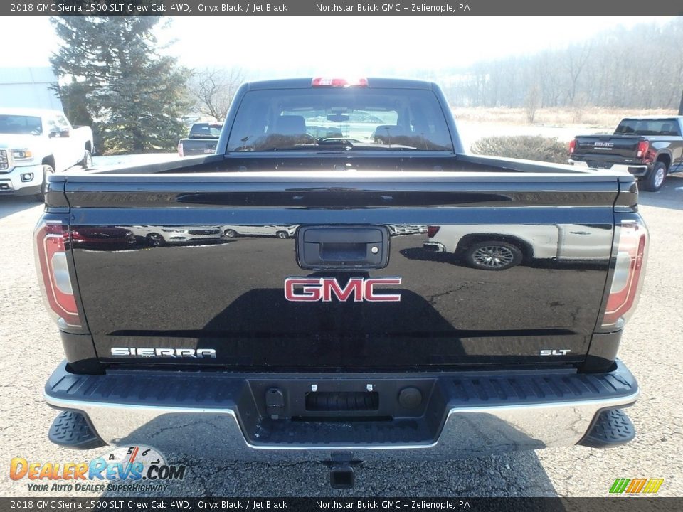 2018 GMC Sierra 1500 SLT Crew Cab 4WD Onyx Black / Jet Black Photo #7