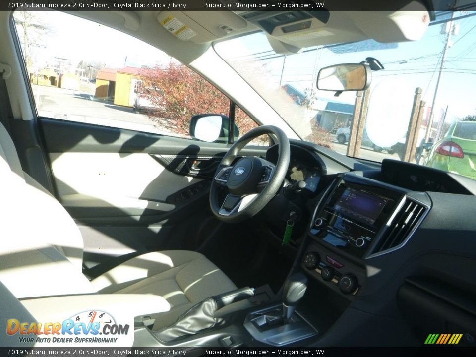 2019 Subaru Impreza 2.0i 5-Door Crystal Black Silica / Ivory Photo #11
