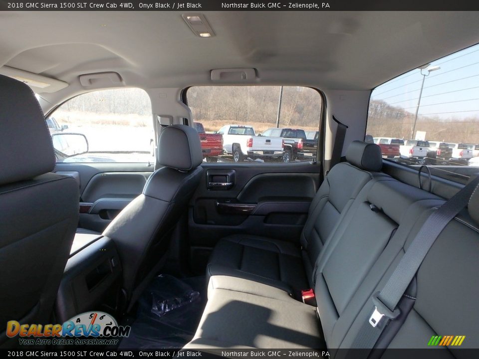 2018 GMC Sierra 1500 SLT Crew Cab 4WD Onyx Black / Jet Black Photo #11