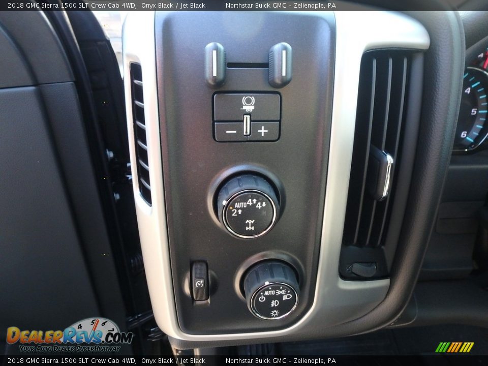 2018 GMC Sierra 1500 SLT Crew Cab 4WD Onyx Black / Jet Black Photo #14