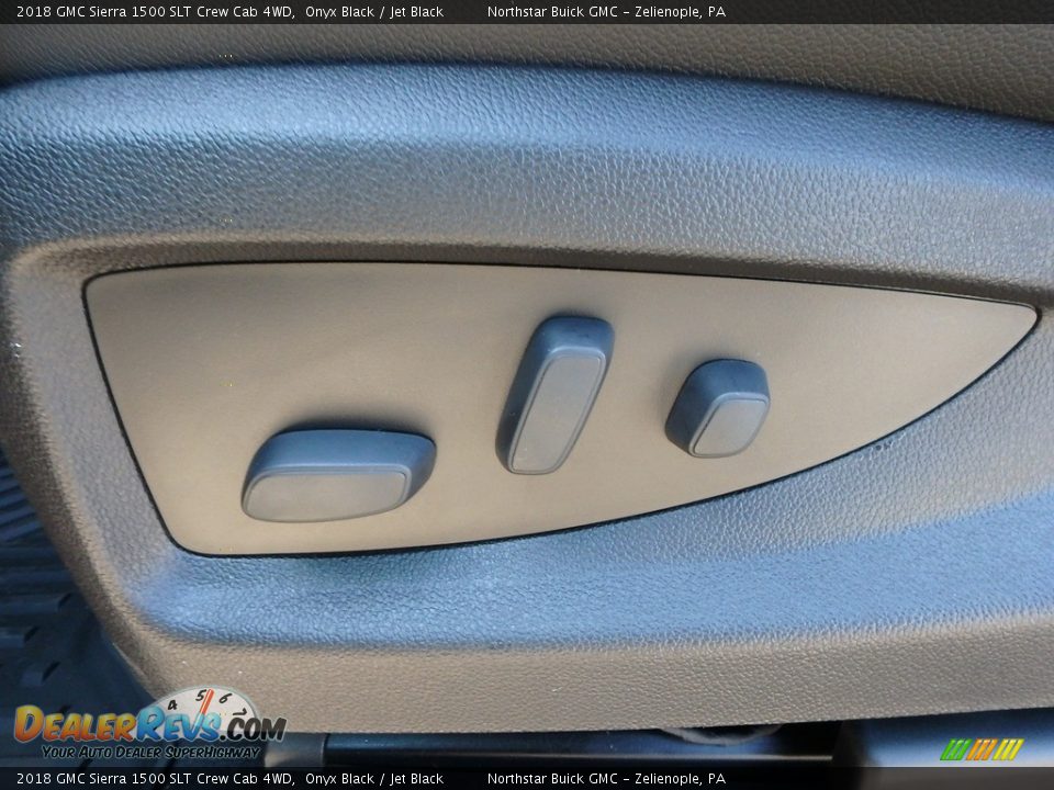 2018 GMC Sierra 1500 SLT Crew Cab 4WD Onyx Black / Jet Black Photo #15