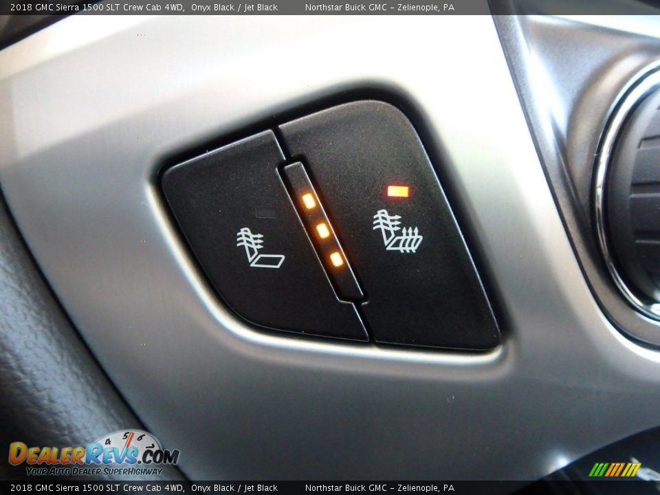 2018 GMC Sierra 1500 SLT Crew Cab 4WD Onyx Black / Jet Black Photo #18