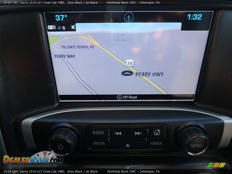 2018 GMC Sierra 1500 SLT Crew Cab 4WD Onyx Black / Jet Black Photo #20