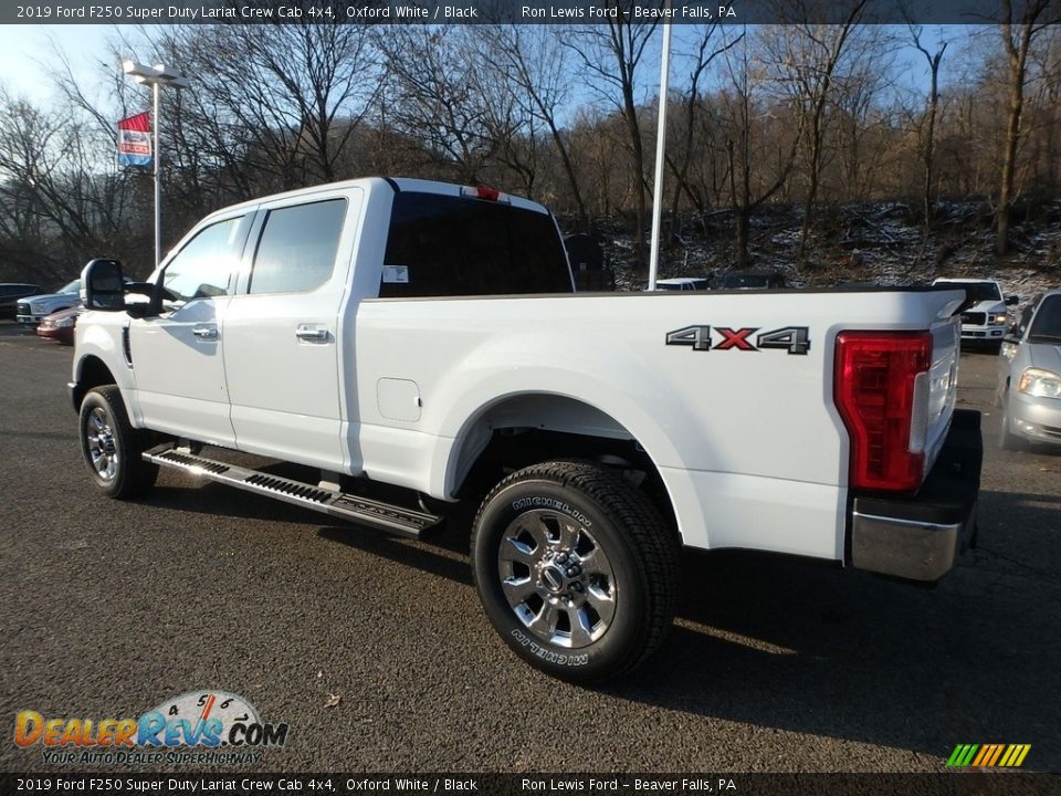 2019 Ford F250 Super Duty Lariat Crew Cab 4x4 Oxford White / Black Photo #4