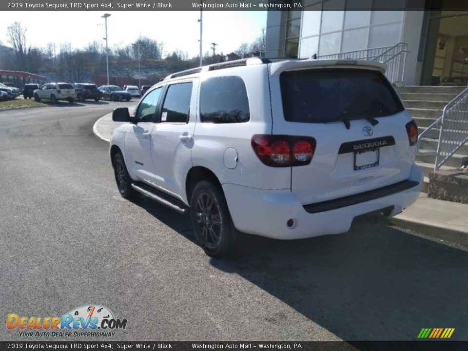 2019 Toyota Sequoia TRD Sport 4x4 Super White / Black Photo #3