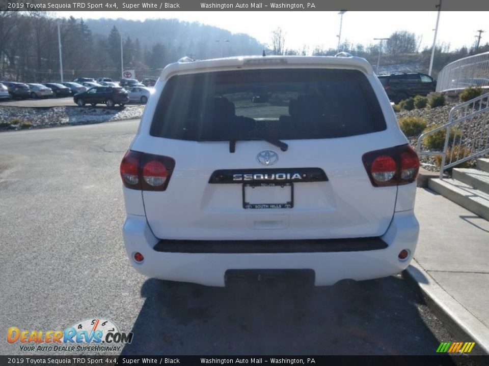 2019 Toyota Sequoia TRD Sport 4x4 Super White / Black Photo #4