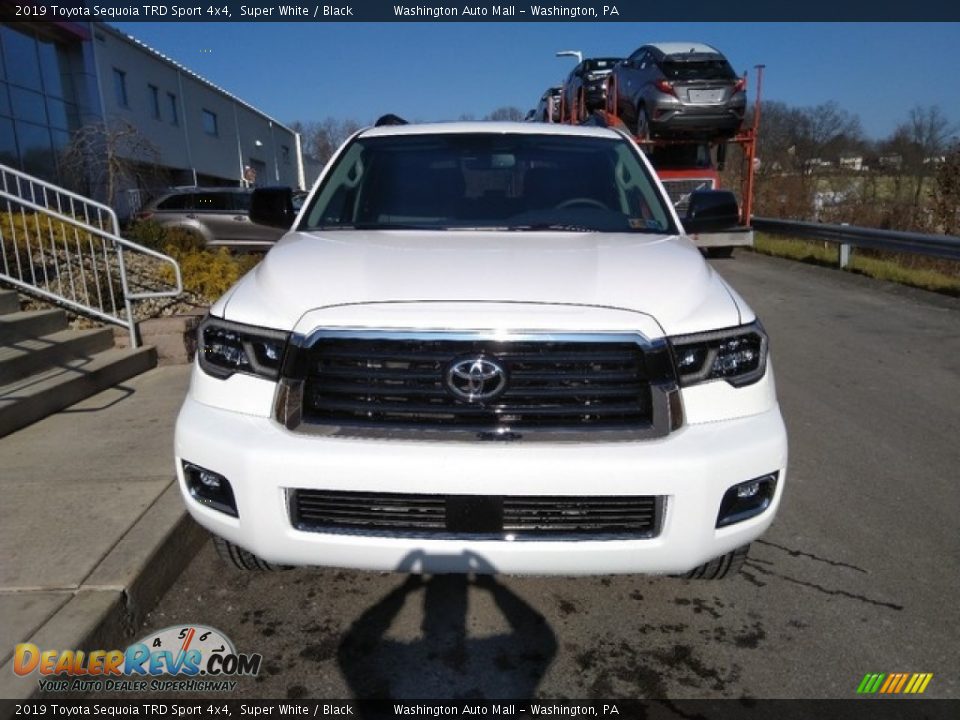 2019 Toyota Sequoia TRD Sport 4x4 Super White / Black Photo #7