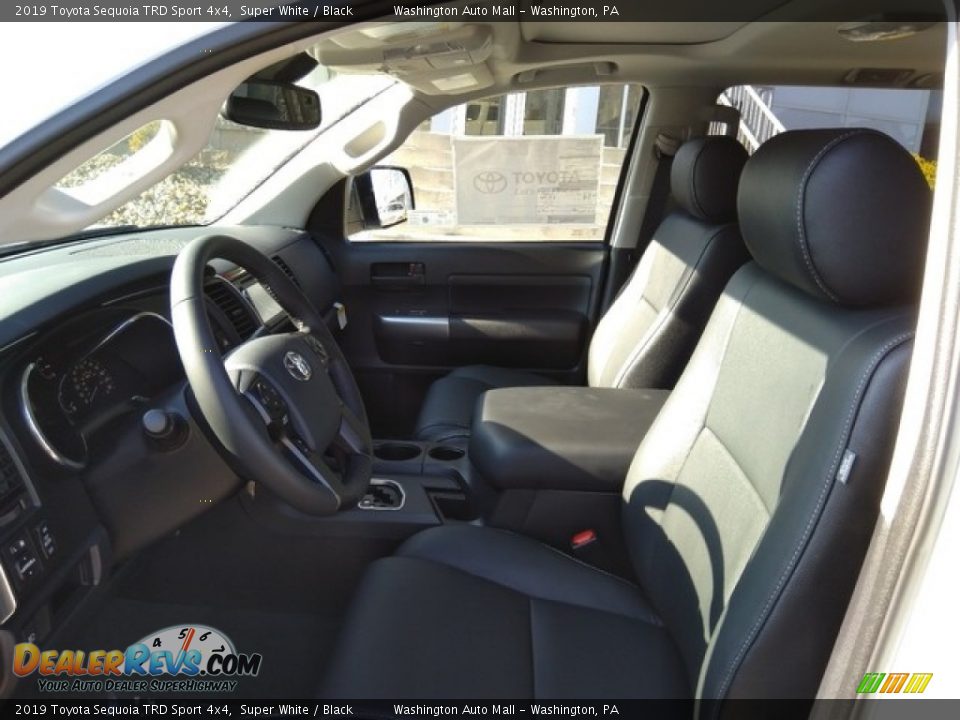 2019 Toyota Sequoia TRD Sport 4x4 Super White / Black Photo #10