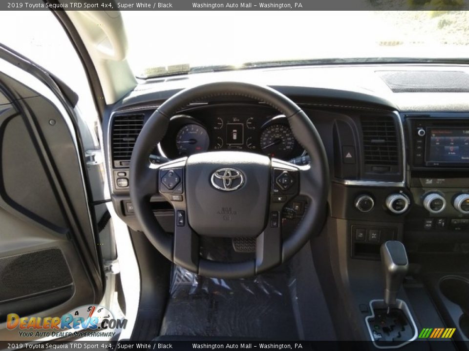 2019 Toyota Sequoia TRD Sport 4x4 Super White / Black Photo #15