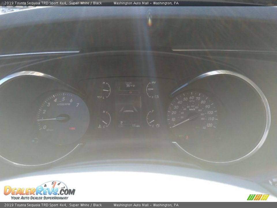 2019 Toyota Sequoia TRD Sport 4x4 Super White / Black Photo #18
