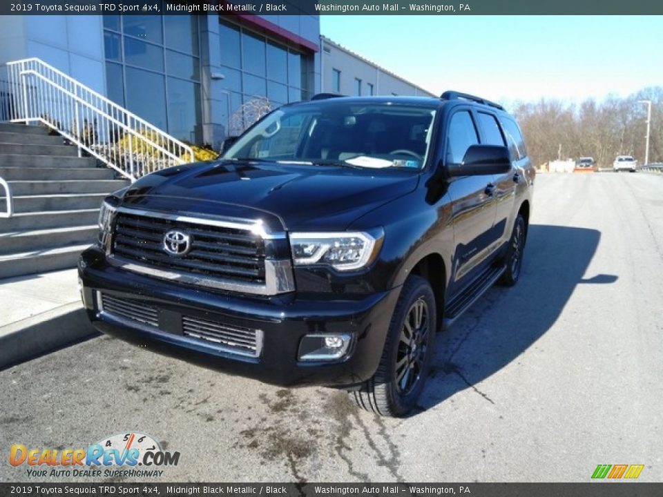 2019 Toyota Sequoia TRD Sport 4x4 Midnight Black Metallic / Black Photo #1