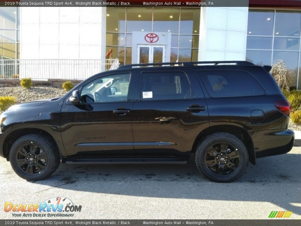 2019 Toyota Sequoia TRD Sport 4x4 Midnight Black Metallic / Black Photo #2