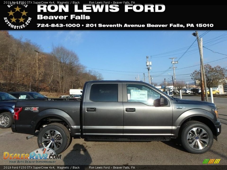 2019 Ford F150 STX SuperCrew 4x4 Magnetic / Black Photo #1