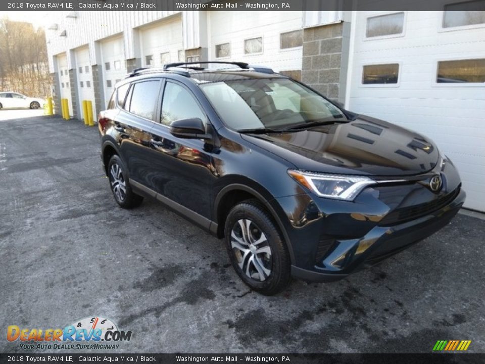 2018 Toyota RAV4 LE Galactic Aqua Mica / Black Photo #1
