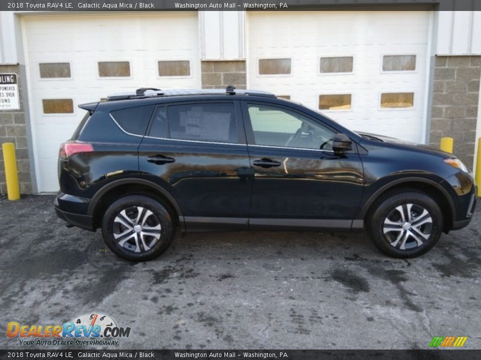 2018 Toyota RAV4 LE Galactic Aqua Mica / Black Photo #2
