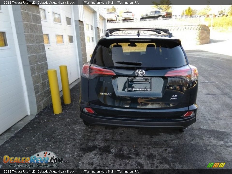 2018 Toyota RAV4 LE Galactic Aqua Mica / Black Photo #4