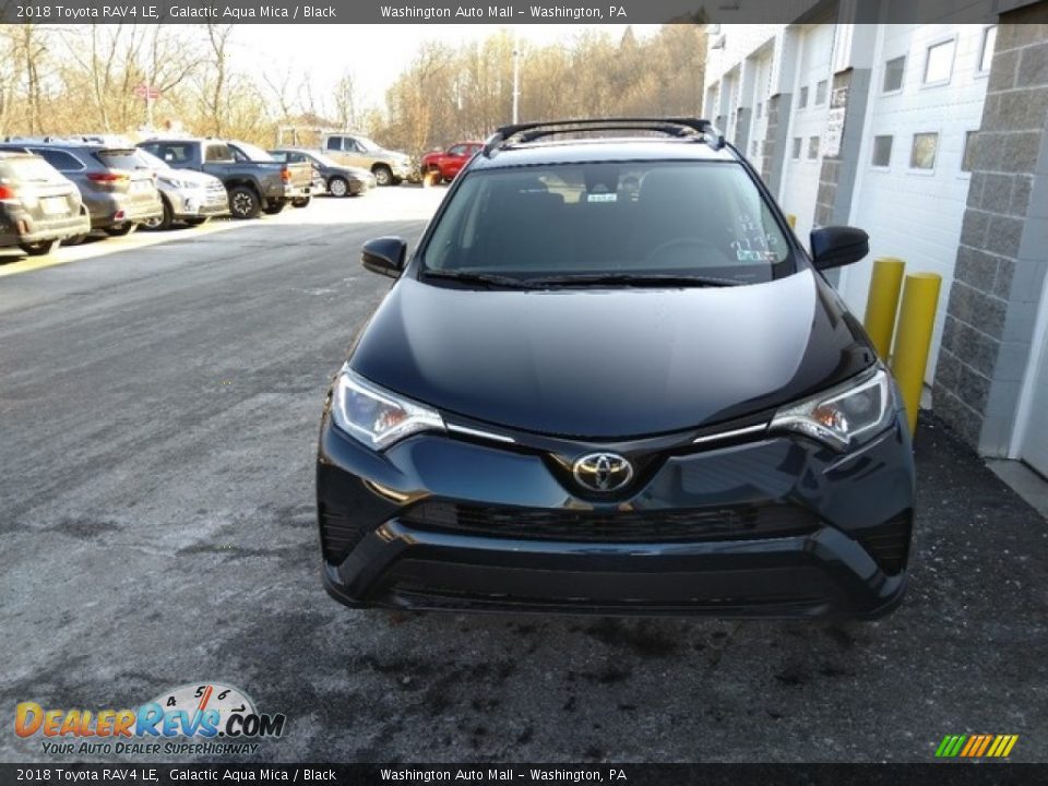 2018 Toyota RAV4 LE Galactic Aqua Mica / Black Photo #8