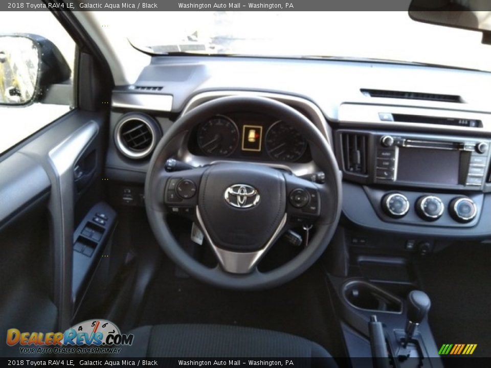 2018 Toyota RAV4 LE Galactic Aqua Mica / Black Photo #14