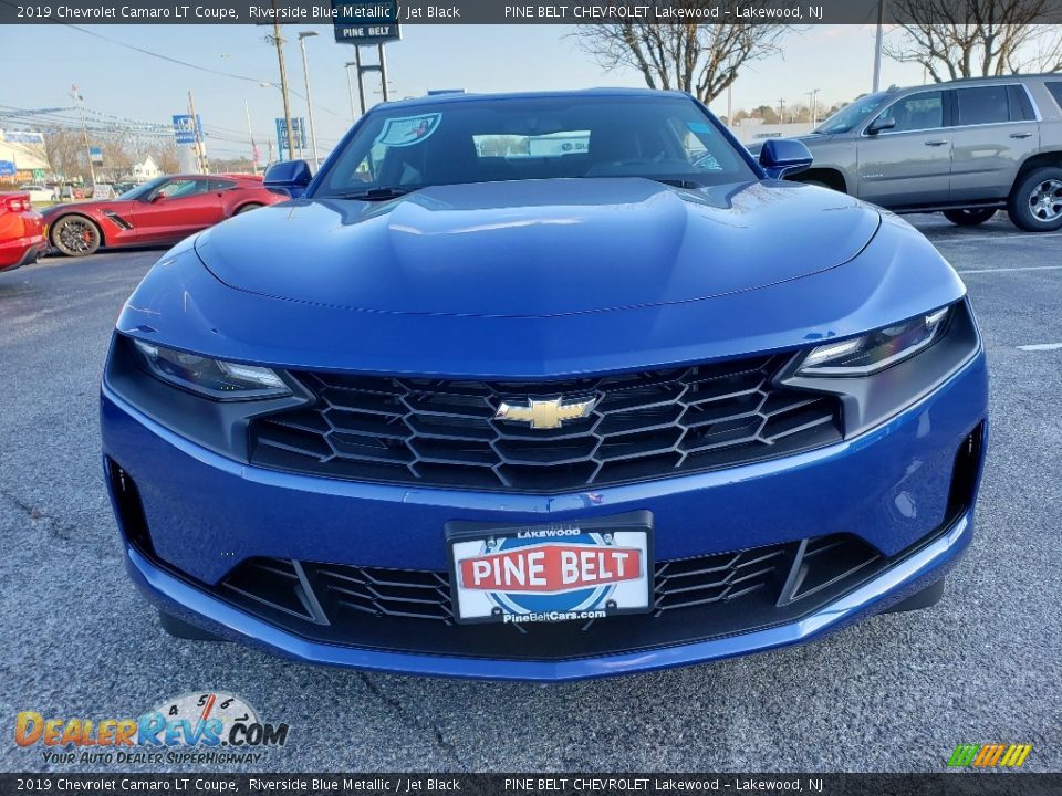 2019 Chevrolet Camaro LT Coupe Riverside Blue Metallic / Jet Black Photo #2