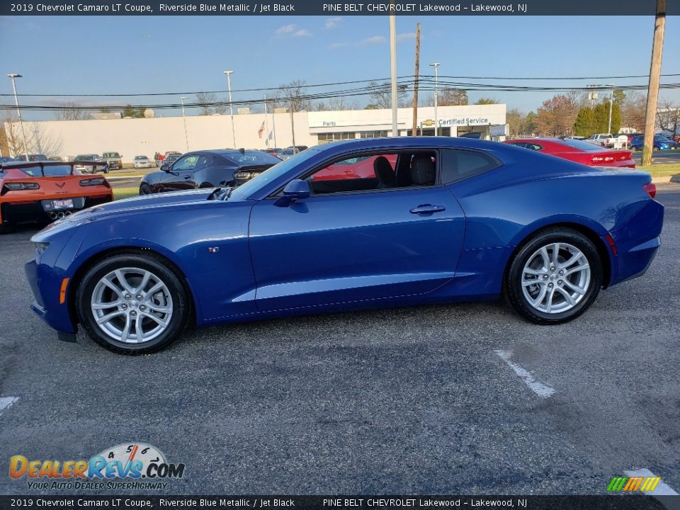 2019 Chevrolet Camaro LT Coupe Riverside Blue Metallic / Jet Black Photo #3