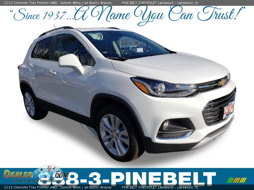 2019 Chevrolet Trax Premier AWD Summit White / Jet Black/­Brandy Photo #1
