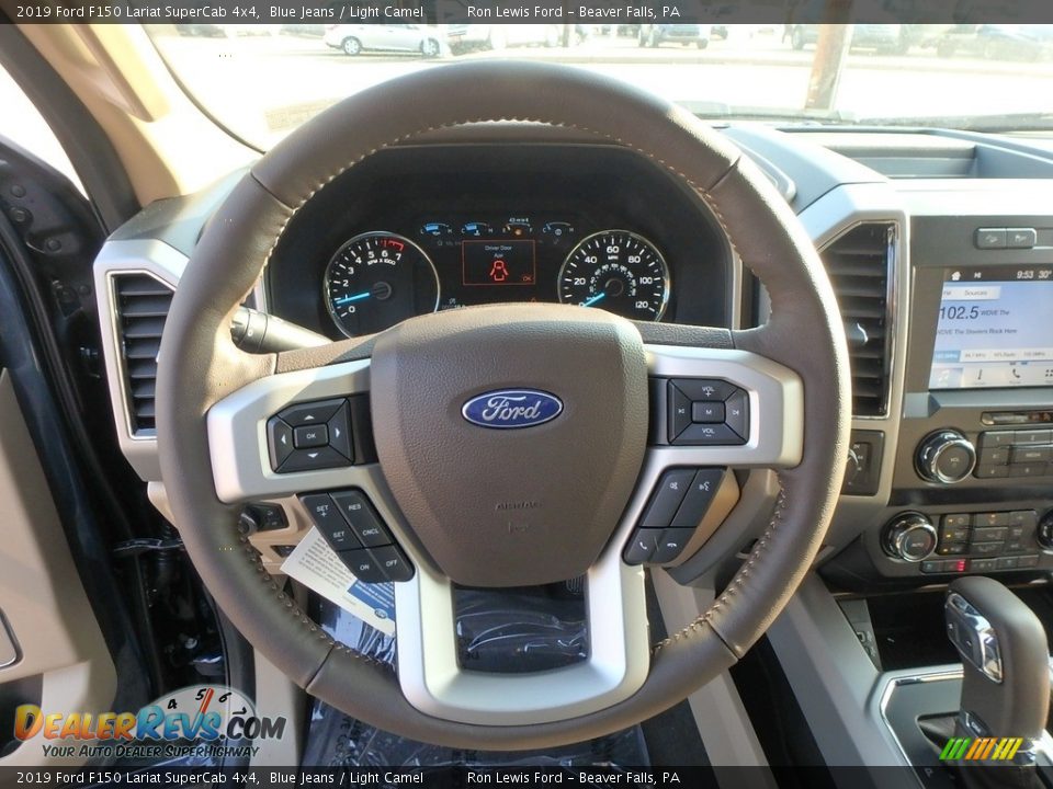2019 Ford F150 Lariat SuperCab 4x4 Steering Wheel Photo #16