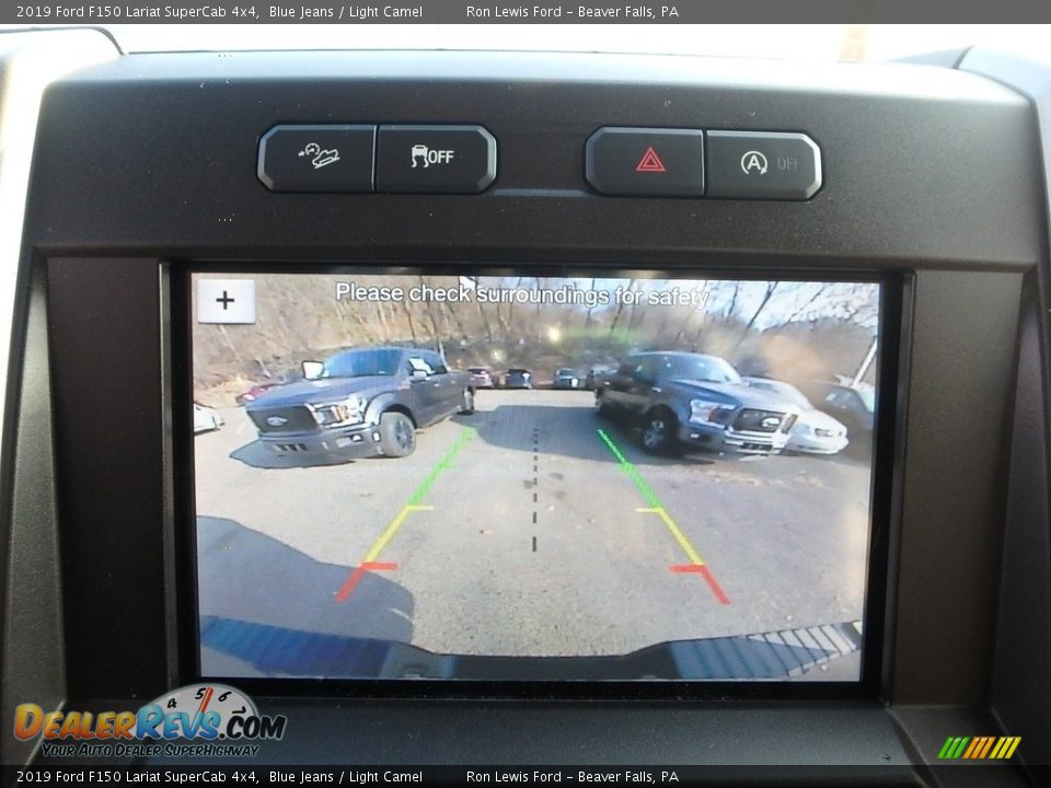 2019 Ford F150 Lariat SuperCab 4x4 Blue Jeans / Light Camel Photo #18