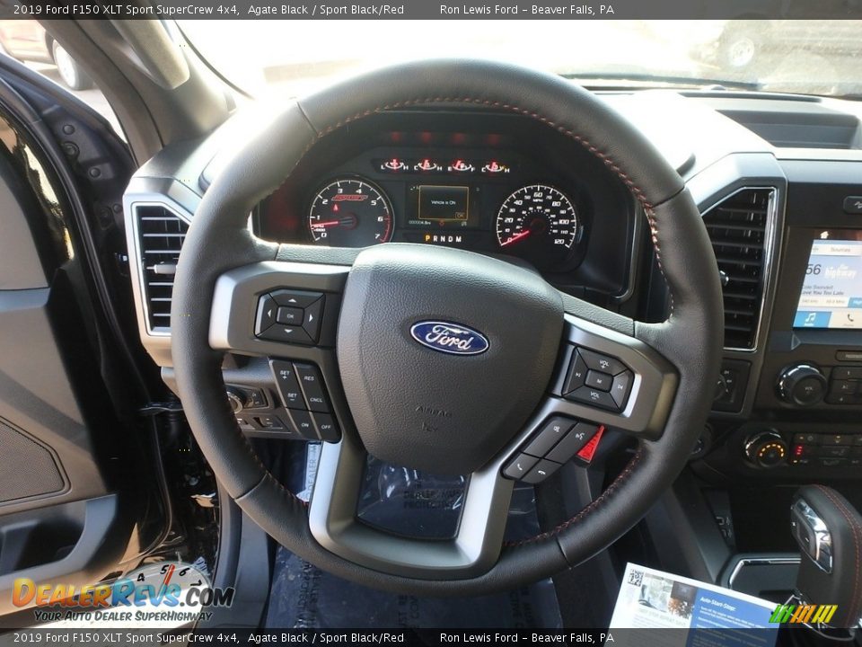 2019 Ford F150 XLT Sport SuperCrew 4x4 Steering Wheel Photo #17