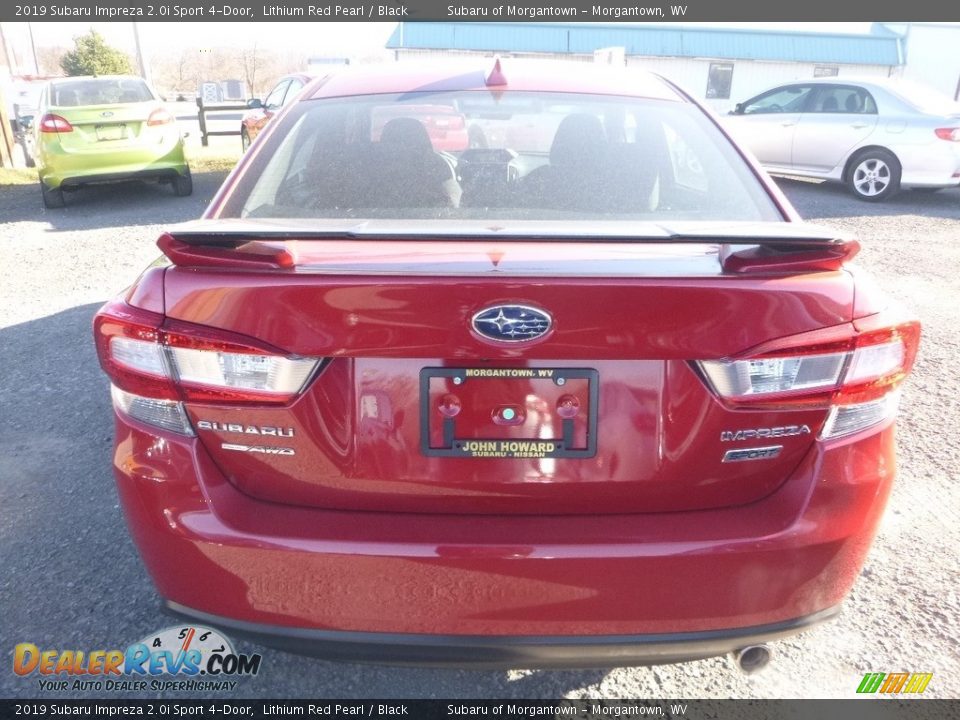 2019 Subaru Impreza 2.0i Sport 4-Door Lithium Red Pearl / Black Photo #5