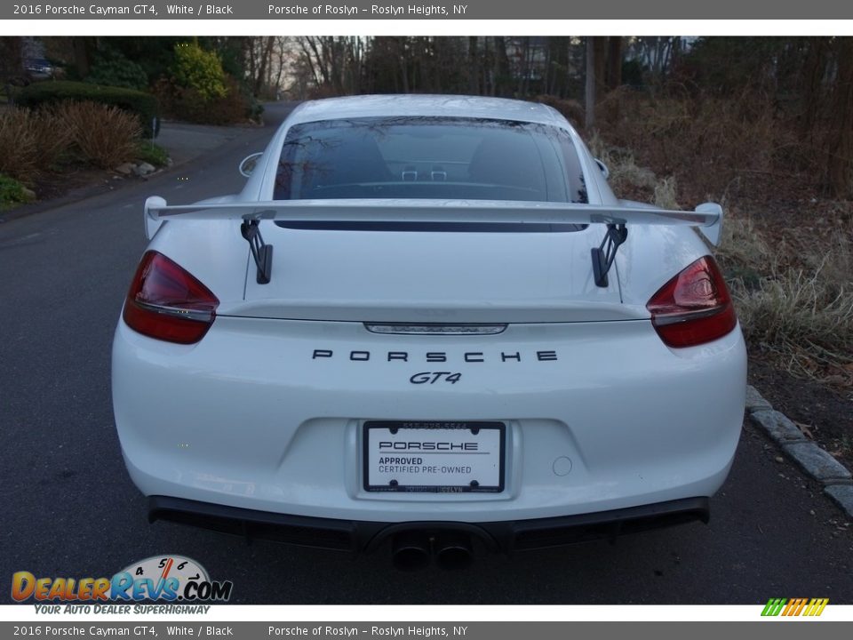 2016 Porsche Cayman GT4 White / Black Photo #5