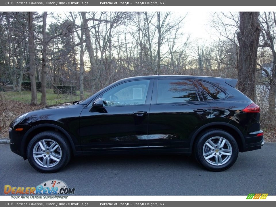 2016 Porsche Cayenne Black / Black/Luxor Beige Photo #3