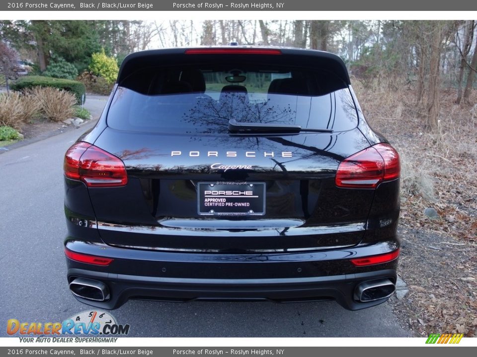 2016 Porsche Cayenne Black / Black/Luxor Beige Photo #5