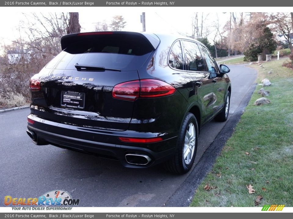 2016 Porsche Cayenne Black / Black/Luxor Beige Photo #6