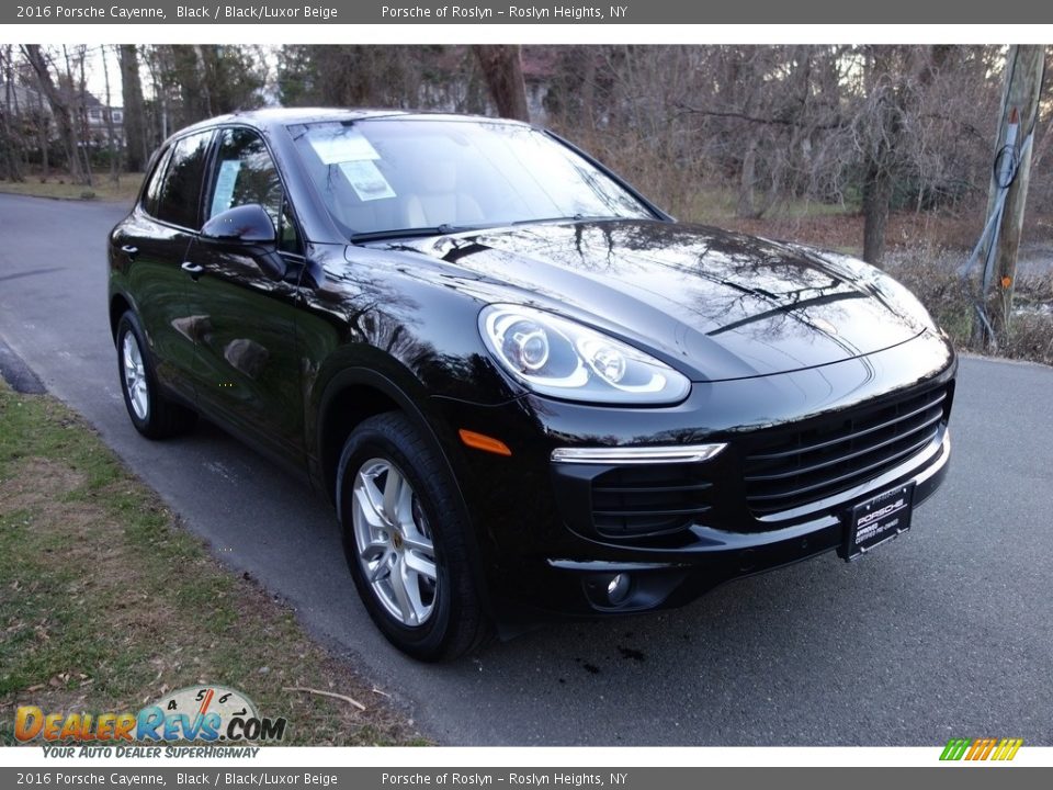 2016 Porsche Cayenne Black / Black/Luxor Beige Photo #8